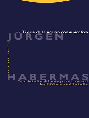 cover image of Teoría de la acción comunicativa